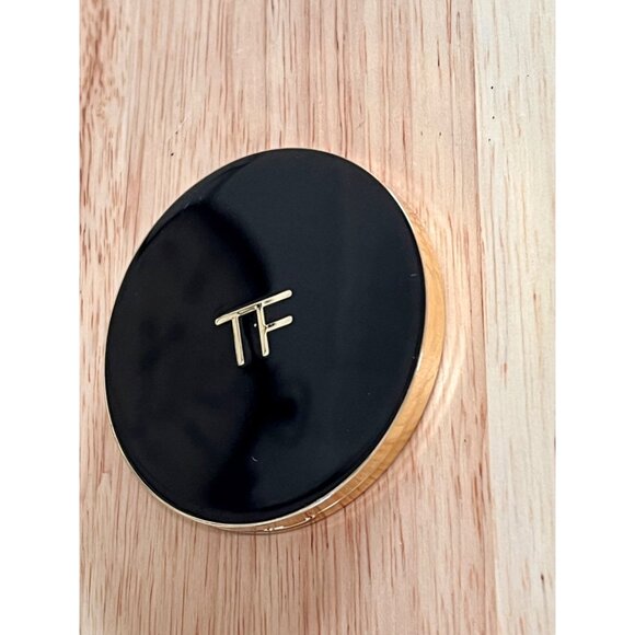 Tom Ford Black & Gold Compact Mirror With Dual Sided Glass - Picture 2 of 5